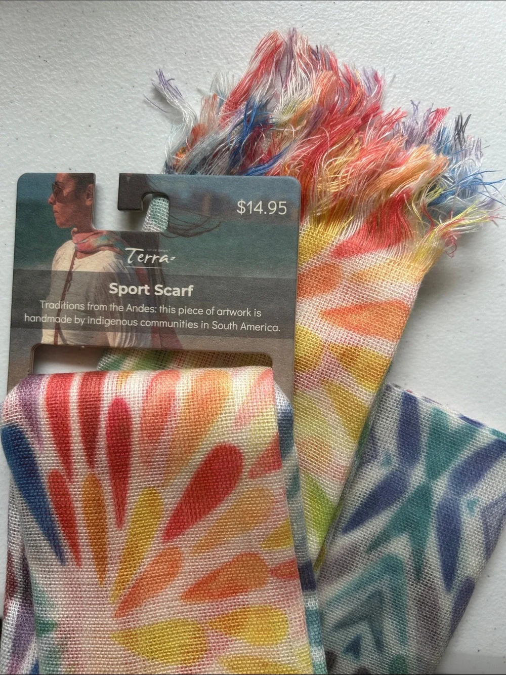 Terra Natural Designs Handmade Sport Scarf NWT
